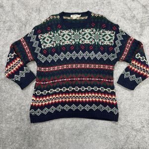 Eddie Bauer Multicolor Crew Neck Sweater